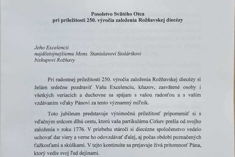 Oznamy / Publikácie / Slávnosť 250. výročia vzniku Rožňavskej diecézy - foto Oznamy / Publikácie / Slávnosť 250. výročia vzniku Rožňavskej diecézy - foto