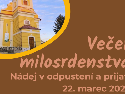 Večer milosrdenstva v Rimavskej Sobote - 22. marec 2025