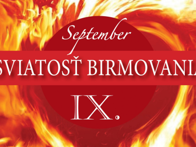9. katechéza o sviatosti birmovania na mesiac - september